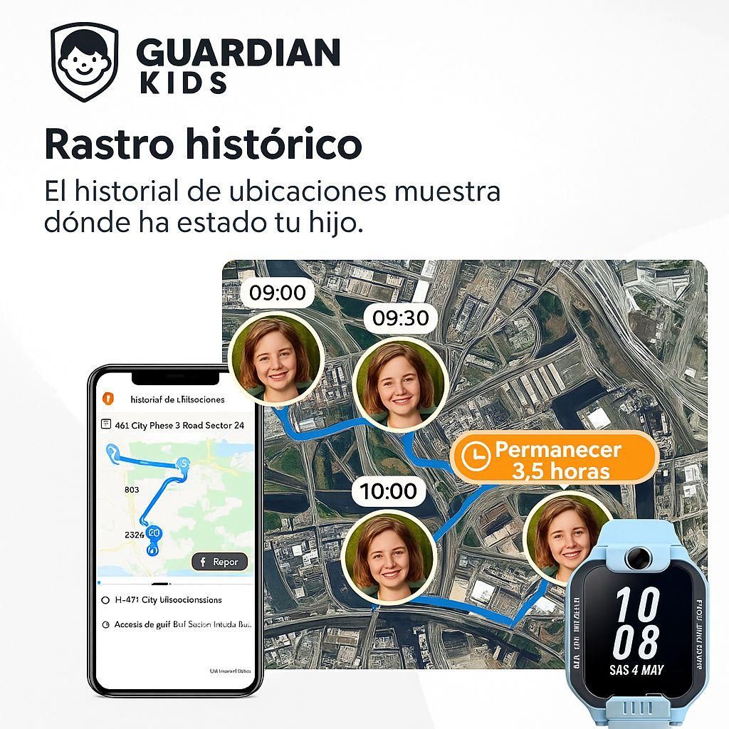KIT GUARDIAN - Reloj inteligente + Mochila con GPS de regalo